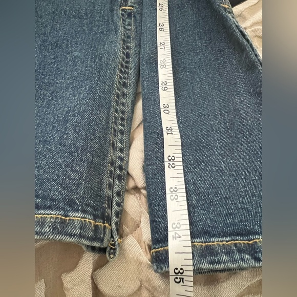 EB DEMIM Split Hem Jegging size 6/8/Medium with side zipper NWT Tommy wash - Picture 12 of 14